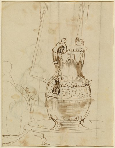 En utsmyckad Ewer [recto] av Sir David Wilkie