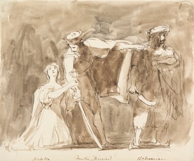 Scen från Quentin Durward av Sir David Wilkie