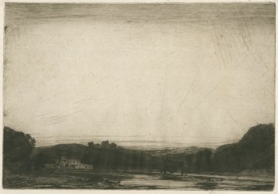 A Valley of the Ardennes [Belgisk uppsättning: nr 10] av Sir David Young Cameron