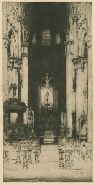 Notre Dame, Dinant [Belgisk uppsättning: nr 8] av Sir David Young Cameron