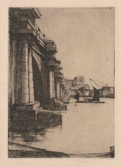 R. 296. Waterloo Bridge, nr 2 av Sir David Young Cameron
