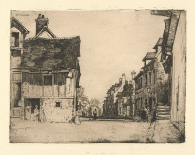 R. 359. En normandisk by av Sir David Young Cameron