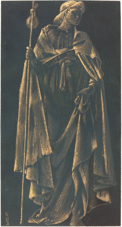 Betjänande ängel av Sir Edward Coley Burne Jones