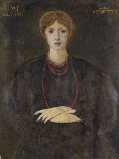 Porträtt av Georgiana Burne-Jones 1840-1920, 1863. av Sir Edward Coley Burne Jones