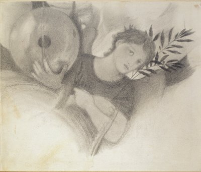 Studera för ett huvud i The Days of Creation, c1871-1875 av Sir Edward Coley Burne Jones