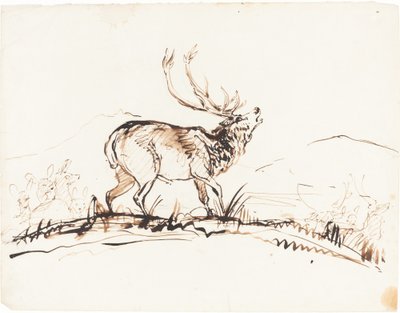 En brölande hjort av Sir Edwin Landseer