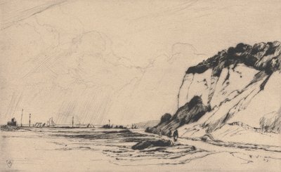 The Coast Road, Kingsdown, No.2, 1922 av Sir Frank Short