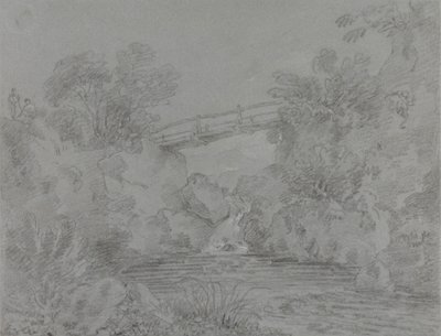 Bro över poolen vid Llanrwst av Sir George Howland Beaumont seventh Baronet
