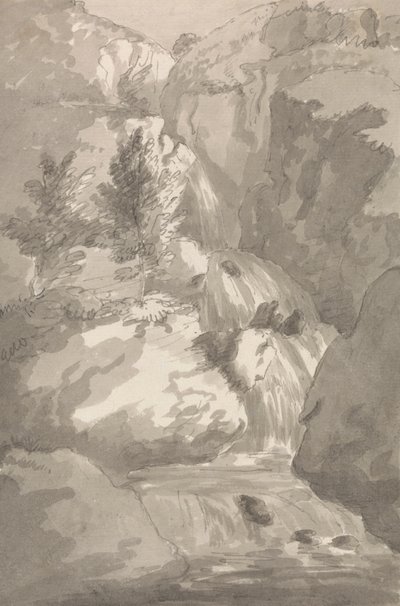 En del av Brain Fill i Legburthwaite av Sir George Howland Beaumont seventh Baronet