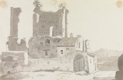 Ruiner utanför Rom av Sir George Howland Beaumont seventh Baronet