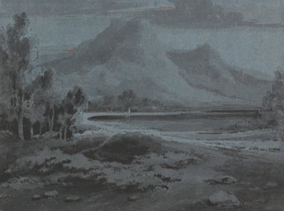 Walesiskt landskap av Sir George Howland Beaumont seventh Baronet