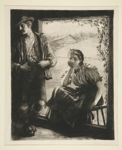 Det första grälet av Sir Hubert von Herkomer