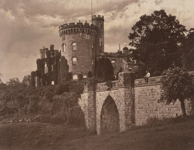 Tullichewan Castle, Vale of Leven, Skottland,ca. 1855 (foto) av Sir James Campbell of Stracathro