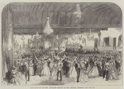 Boll ges av Honorable Artillery Company vid Armoury, Finsbury av Sir John Charles Robinson