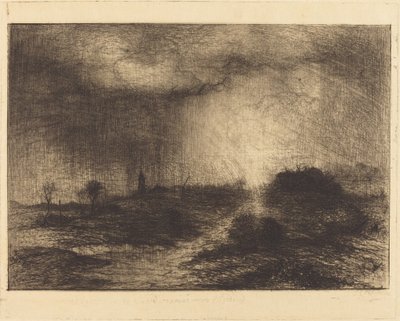 Oktober Regn: Posuclos i Guardarramas, nära Madrid av Sir John Charles Robinson