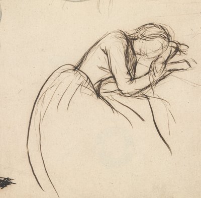 En kvinna böjd i sorg av Sir John Everett Millais