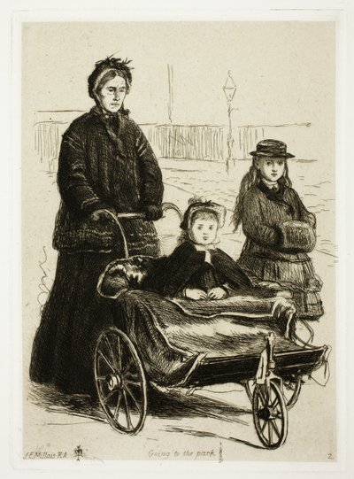 Att gå till parken av Sir John Everett Millais