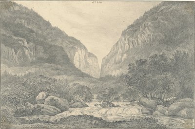 Saltinadalen nära Brieg vid Simplons ingång av Sir John Frederick William Herschel