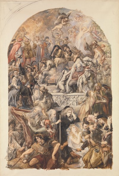 Apoteos av Shakespeares karaktärer av Sir John Gilbert