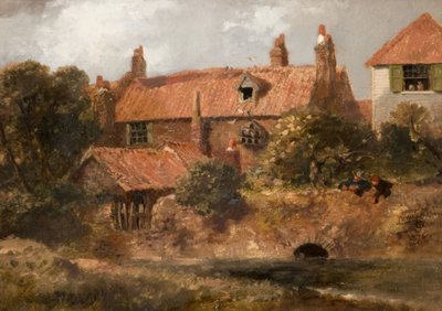 Gamla stugor i Lewisham, 1876. av Sir John Gilbert