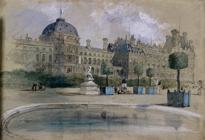 Tuilerierna, Paris, Frankrike, 1846 av Sir John Gilbert