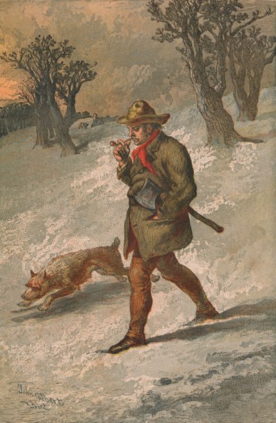 Trämannen och hans hund, 1862. av Sir John Gilbert
