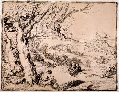 "Timon och Apemantus", 1883 av Sir John Gilbert
