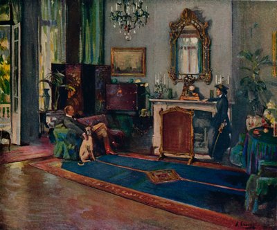 Vinthunden, 1910, 1914 av Sir John Lavery