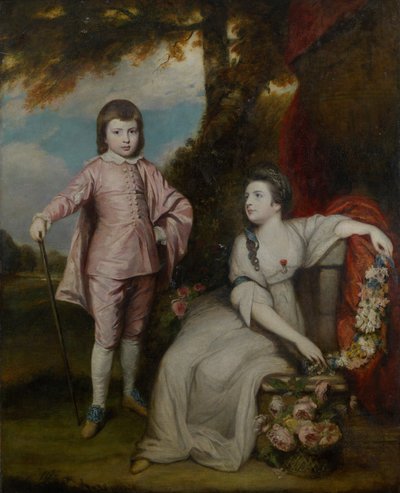George Capel, Viscount Malden 1757-1839, och Lady Elizabeth Capel 1755-1834, 1768. av Sir Joshua Reynolds