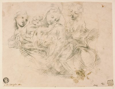 Madonna och barn med två änglar av Sir Joshua Reynolds