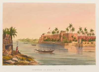 Fortress of Bukkur från Roree av Sir Keith A. Jackson