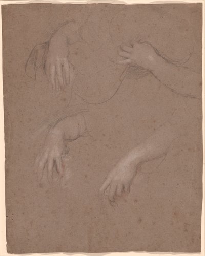 Teckningar av händer av Sir Peter Lely