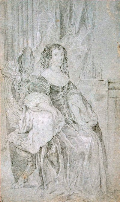 Porträtt av Katarina av Braganza 1638-1705, 1670-talet. av Sir Peter Lely