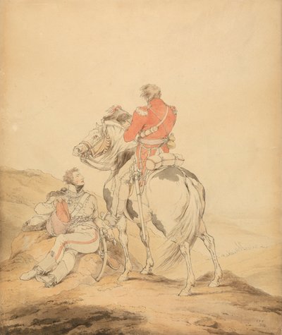 En brittisk officer av staben och en officer av husarer av Sir Robert Kerr Porter