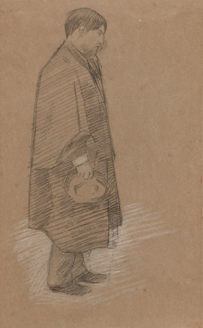 Porträtt av en Charles Conder av Sir William Rothenstein
