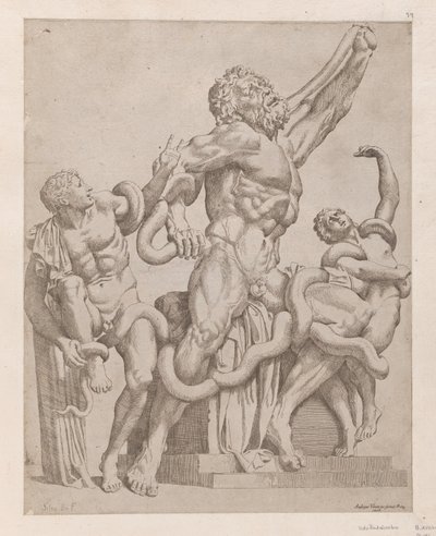 Mirror of Roman Magnificence: Laocoon, 1561., 1561. av Sisto Badalocchio
