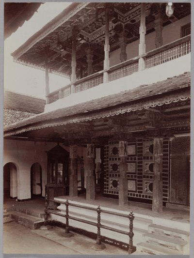 Buddhistiskt tempel i Kandy, Ceylon av Skeen and Co.