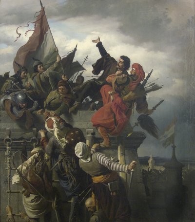 Titusz Dugovics självuppoffring, 1859 av Alexander von Wagner