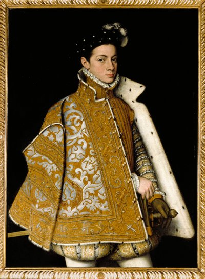 Porträtt av Alexandre Farnese (Alessandro Farnese av Sofonisba Anguissola