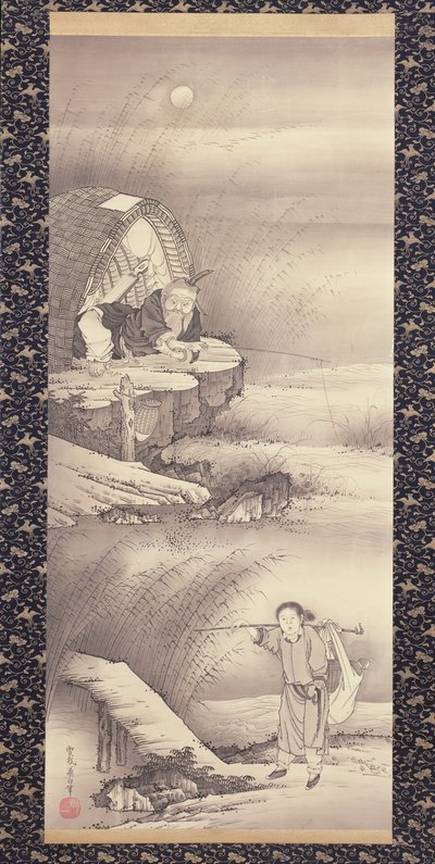 l u shang (Tai public network) från .1775 (bläck på papper) av Soga Shohaku