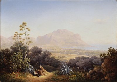 Utsikt över Palermo, 1845 av Sokrat Maximovich Vorobyev