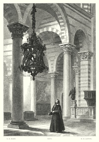 Lord Byrons barn Harold, Canto IV, Strof 54 (gravyr) av Solomon Alexander Hart