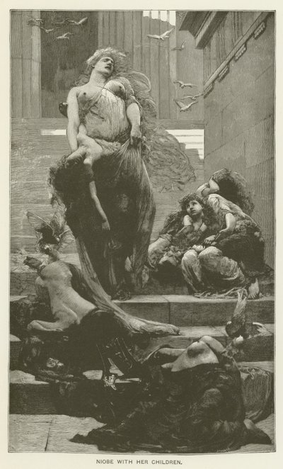 Niobe med sina barn av Solomon Joseph Solomon
