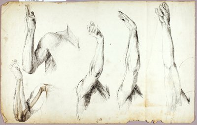 Armstudier, nr 2 av Solon H. Borglum