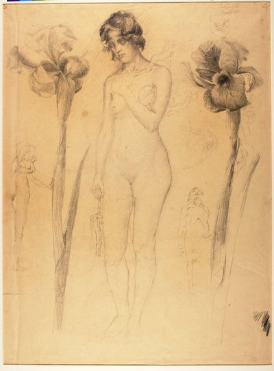 Naken och Iris av Solon H. Borglum