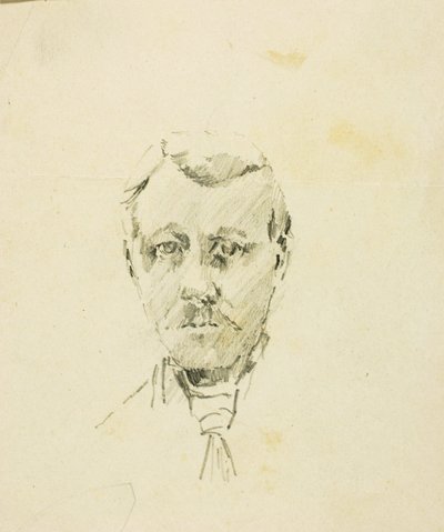 Porträtt Huvud av Solon H. Borglum