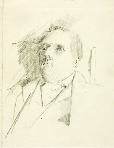 Porträttstudie av Solon H. Borglum