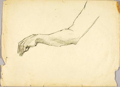 Studie av arm av Solon H. Borglum