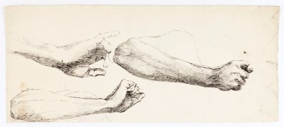 Tre armstudier av Solon H. Borglum