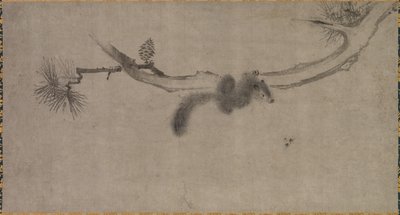 Ekorre på en tallgren, 1500-tal. av Song Tian